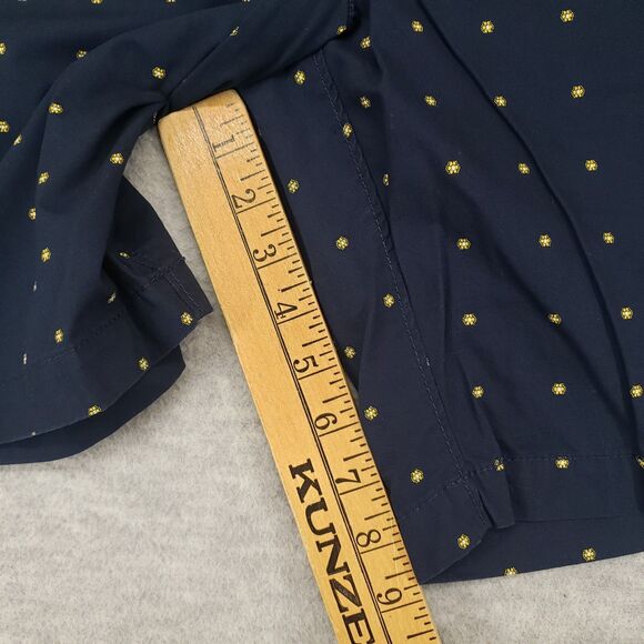 Original‎ Penguin Chino Shorts Mens 31 Slim Navy Blue Yellow Flowers Summer - Picture 6 of 6
